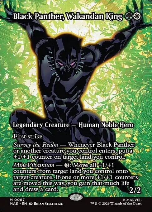 Black Panther, Wakandan King Card Front