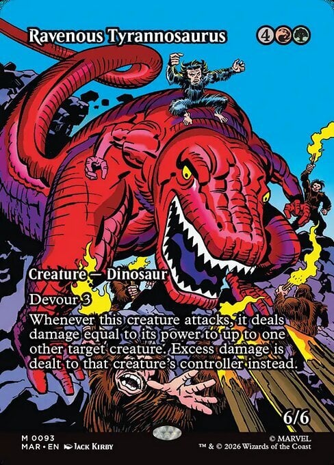 Ravenous Tyrannosaurus Card Front
