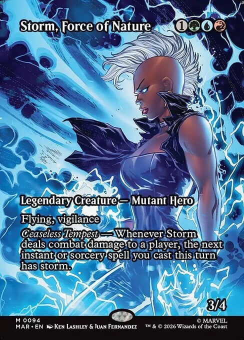 Storm, Force of Nature Card Front