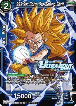 SS3 Son Goku, Overflowing Spirit Card Front