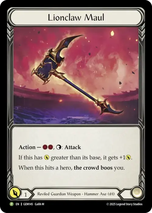 Lionclaw Maul Card Front