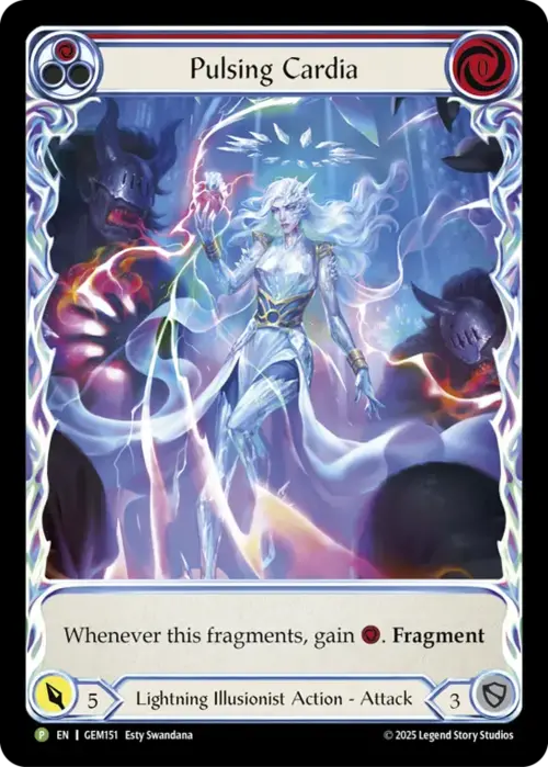 Pulsing Cardia (Red) Card Front