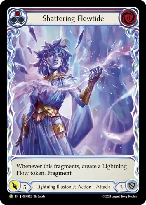 Shattering Flowtide - Red Card Front