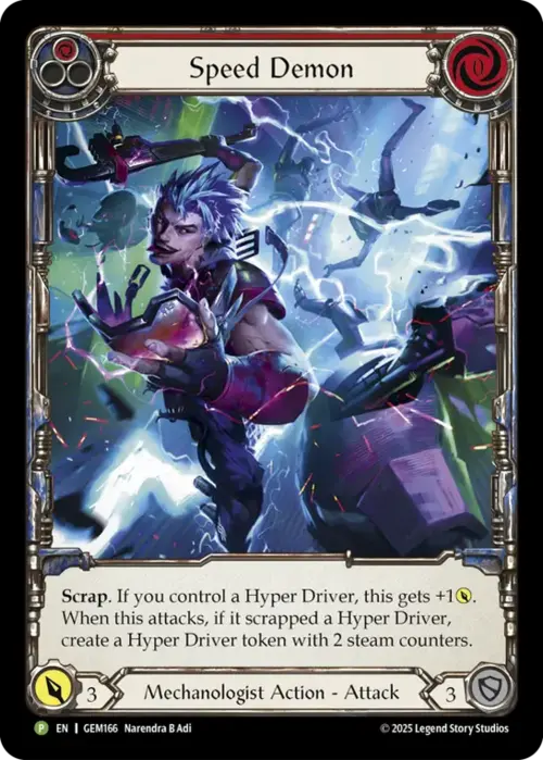 Speed Demon Card Front