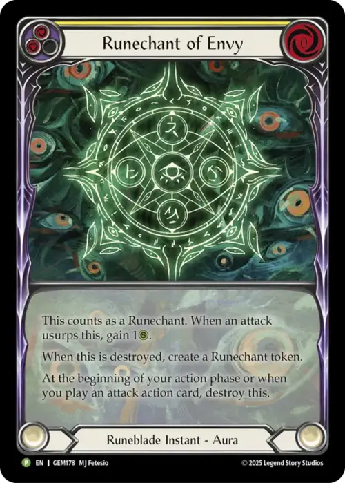 Runechant of Envy Card Front
