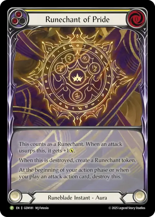 Runechant of Pride Card Front