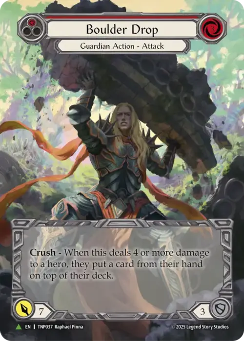 Boulder Drop (Red) Card Front