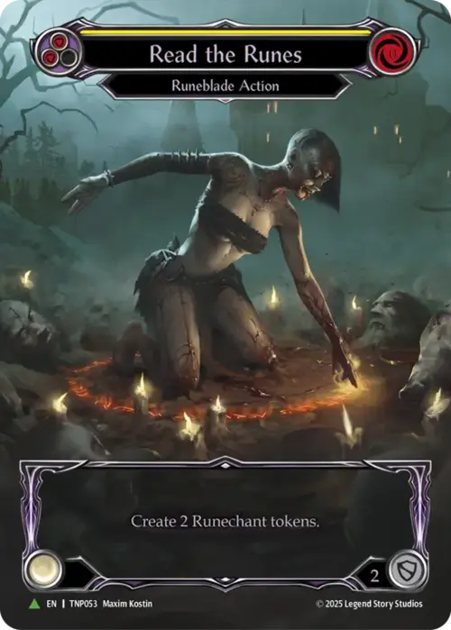 Read the Runes (Yellow) Card Front