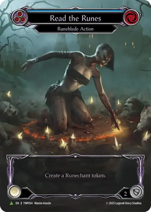 Read the Runes (Blue) Card Front