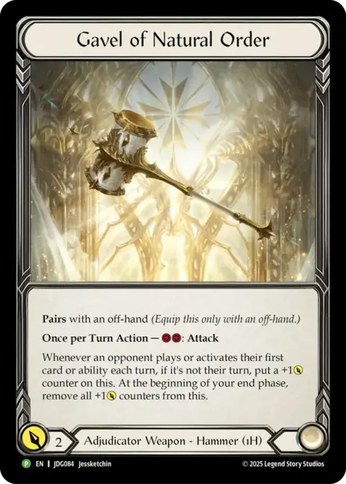 Gavel of Natural Order Frente