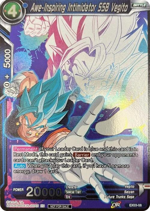Awe-Inspiring Intimidator SSB Vegito Card Front