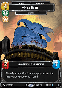 Max Rebo, Encore! Card Front