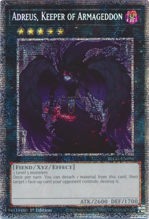 Adreus, Custode dell'Armageddon Card Front