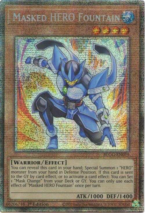 Masked HERO Fountain Card Front