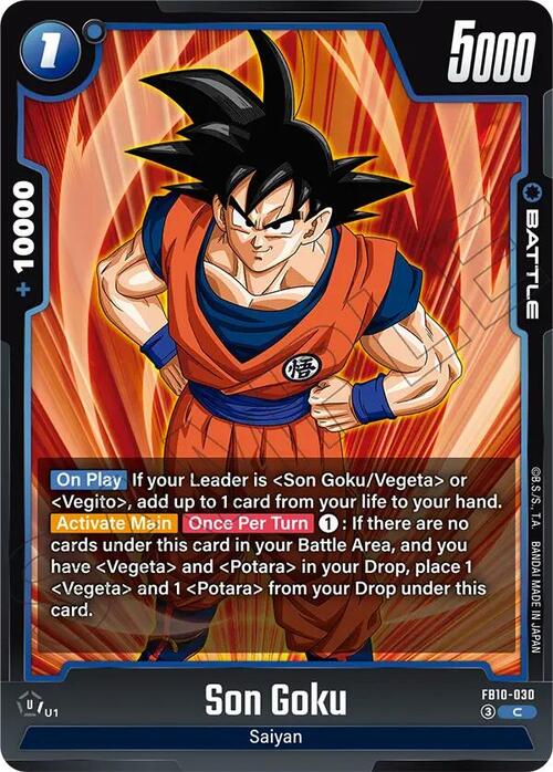 Son Goku Card Front