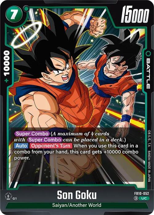 Son Goku Card Front