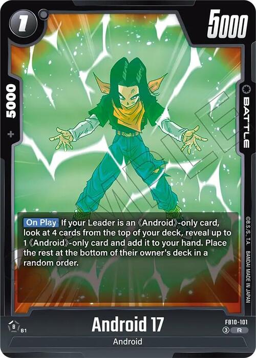 Android 17 Card Front