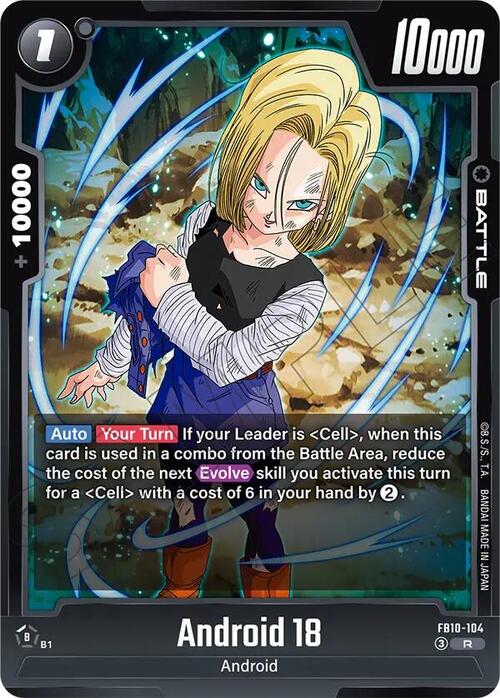 Android 18 Card Front