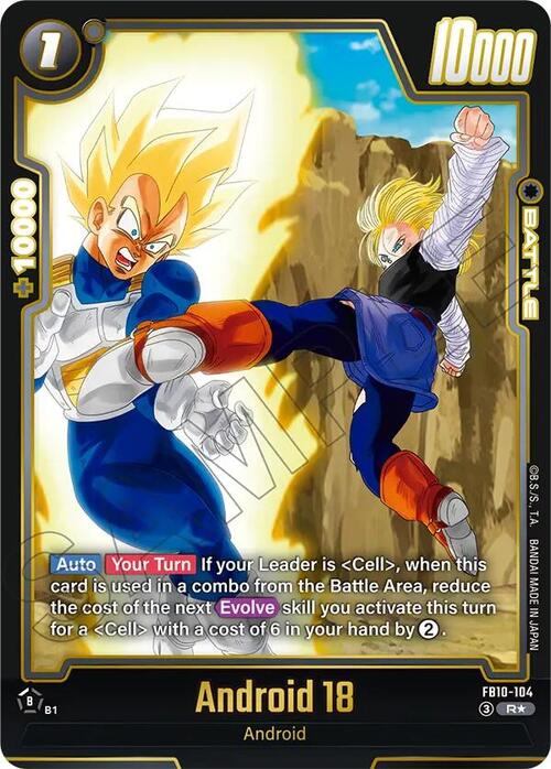 Android 18 Card Front