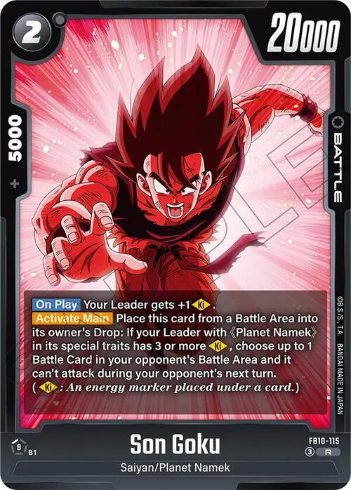 Son Goku Card Front