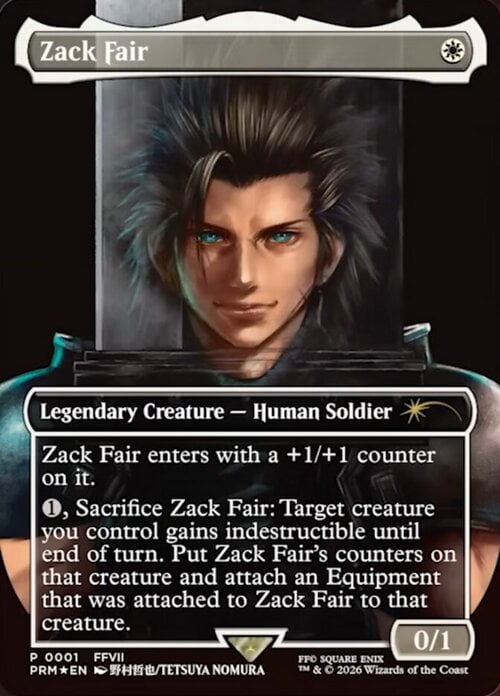 Zack Fair Card Front
