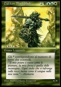 Dakkon Blackblade Card Front