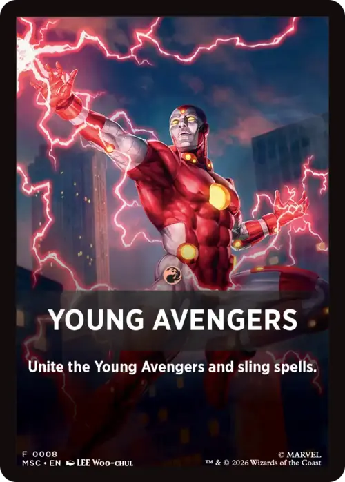 Theme Card: Young Avengers Frente