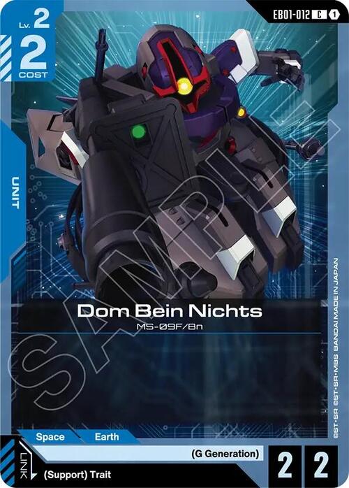 Dom Bein Nichts Card Front