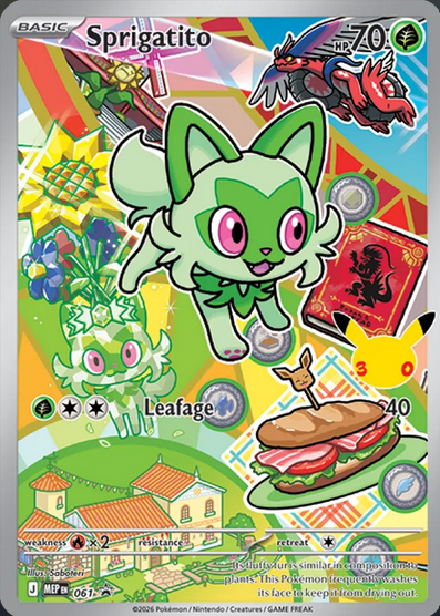 Sprigatito Card Front