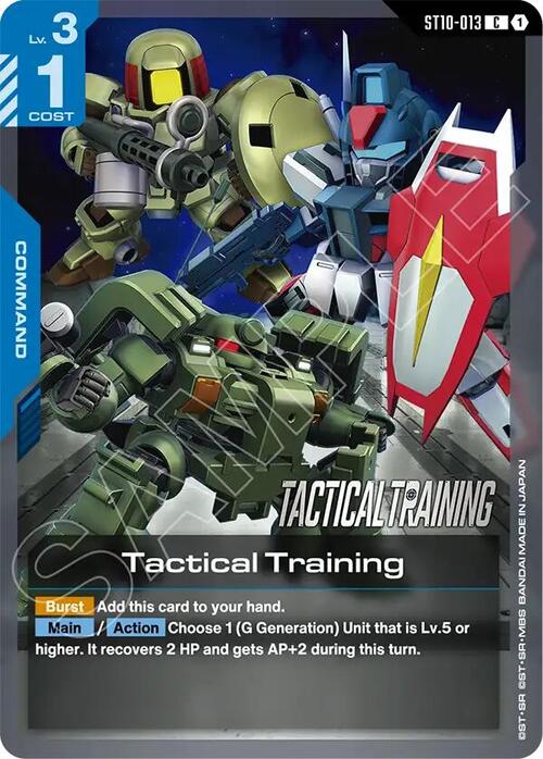 Tactical Training Card Front