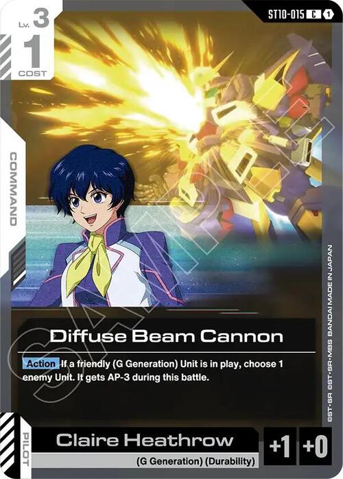 Diffuse Beam Cannon Card Front