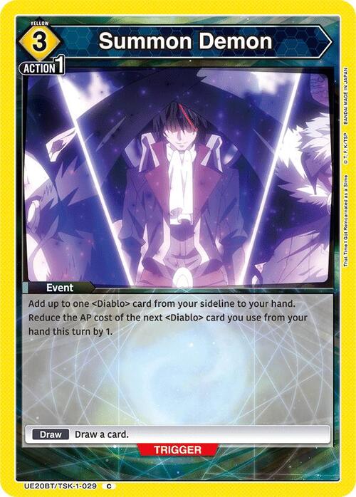 Summon Demon Card Front
