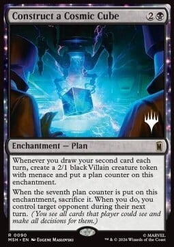 Construct a Cosmic Cube Card Front