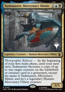 Taskmaster, Mimic Mercenario Card Front