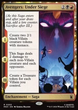 Avengers: Under Siege Card Front