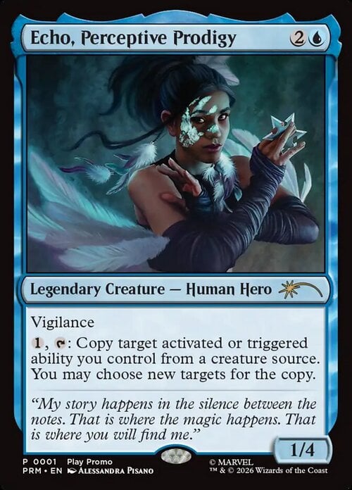 Echo, Perceptive Prodigy Card Front