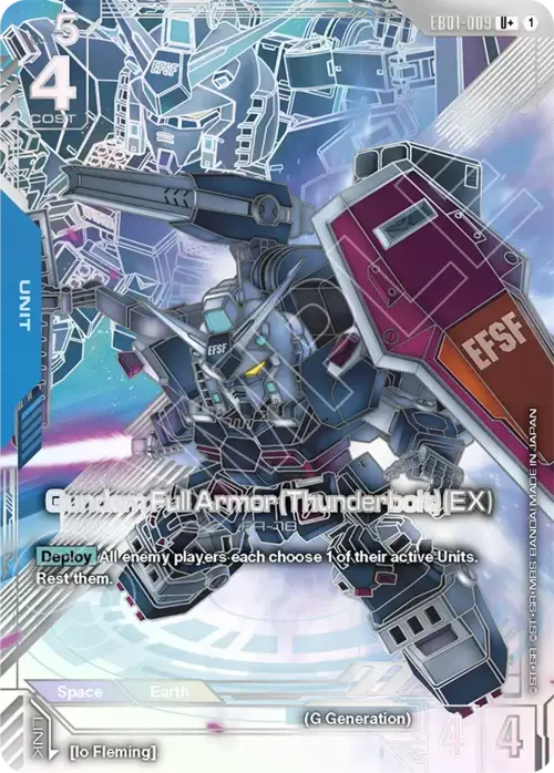 Gundam Full Armor (Thunderbolt) (EX) Card Front