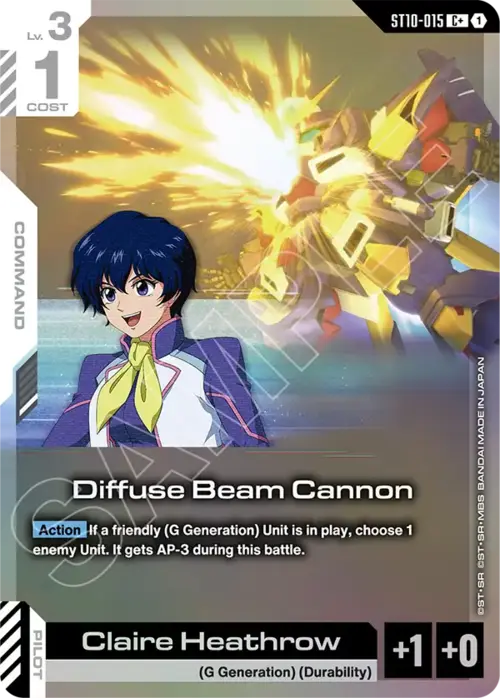 Diffuse Beam Cannon Card Front
