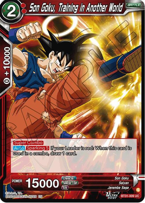 Son Goku, Training in Another World Card Front