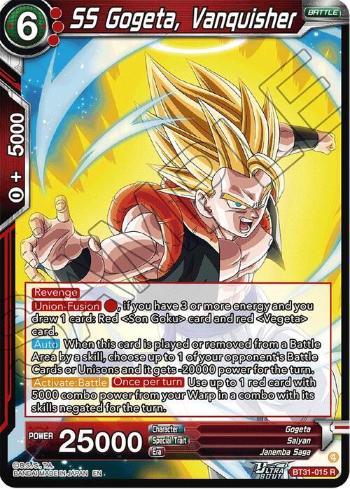 SS Gogeta, Vanquisher Frente