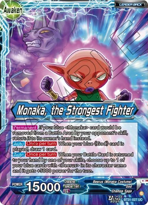 Monaka // Monaka, the Strongest Fighter Card Front