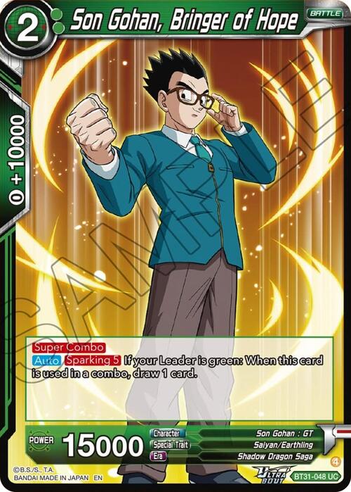 Son Gohan, Bringer of Hope Card Front