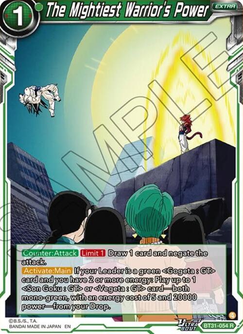The Mightiest Warriors Power Card Front