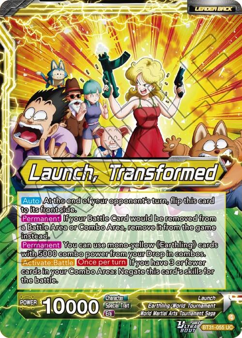 Launch // Launch, Transformed Card Front