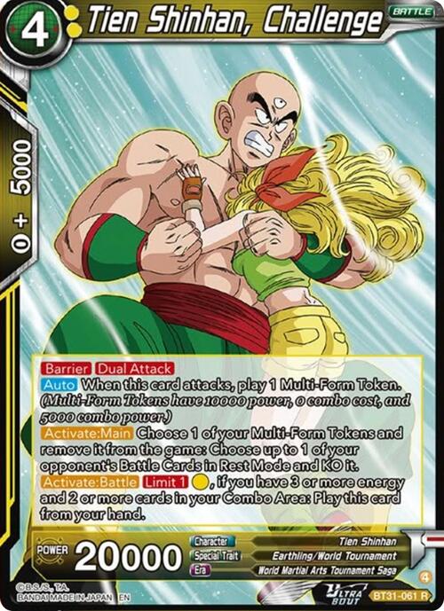Tien Shinhan, Challenge Card Front