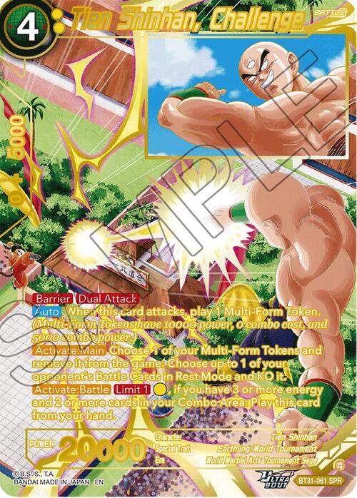 Tien Shinhan, Challenge Frente