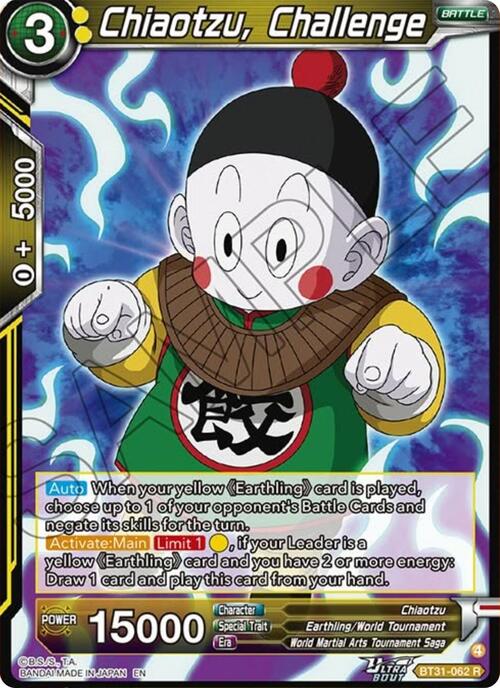 Chiaotzu, Challenge Frente