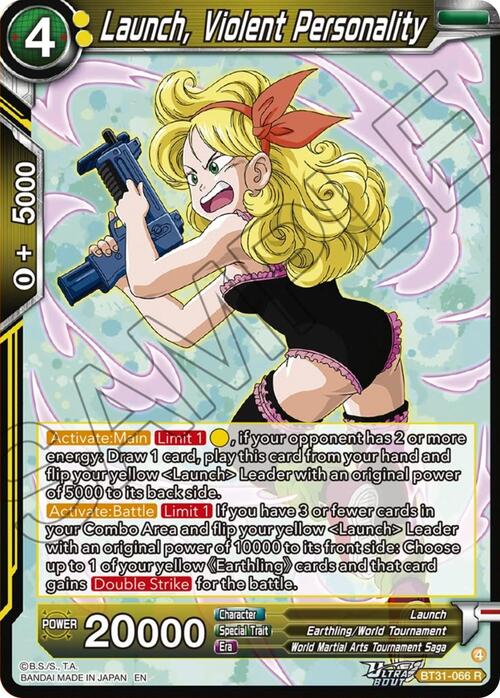 Launch, Violent Personality Frente