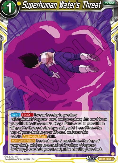 Superhuman Water's Threat Card Front