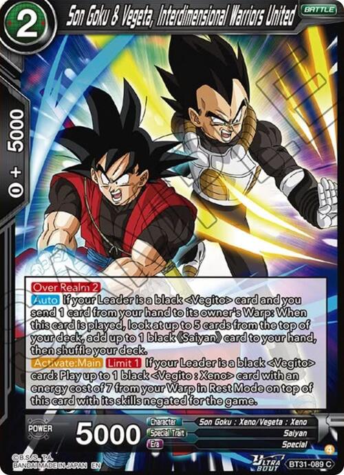 Son Goku & Vegeta, Interdimensional Warriors United Frente